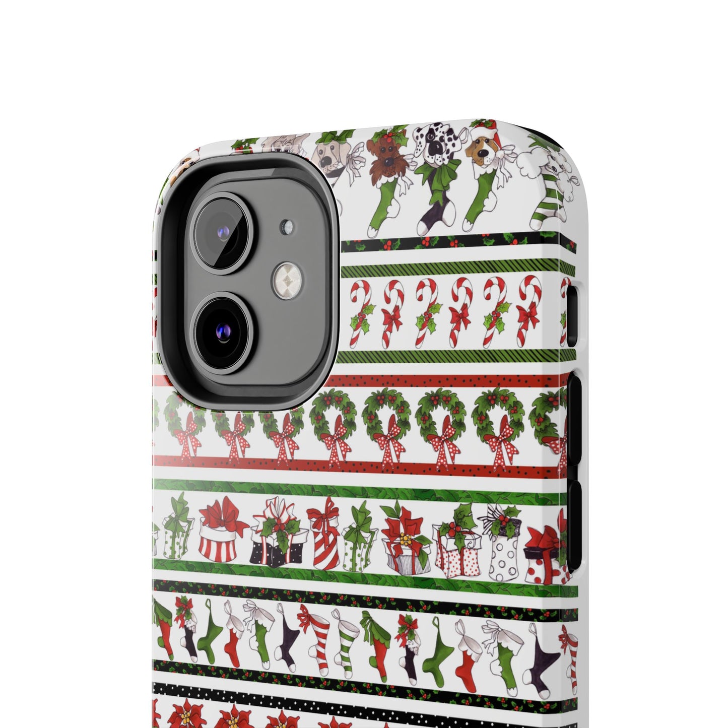 Holiday Borders White Phone Case