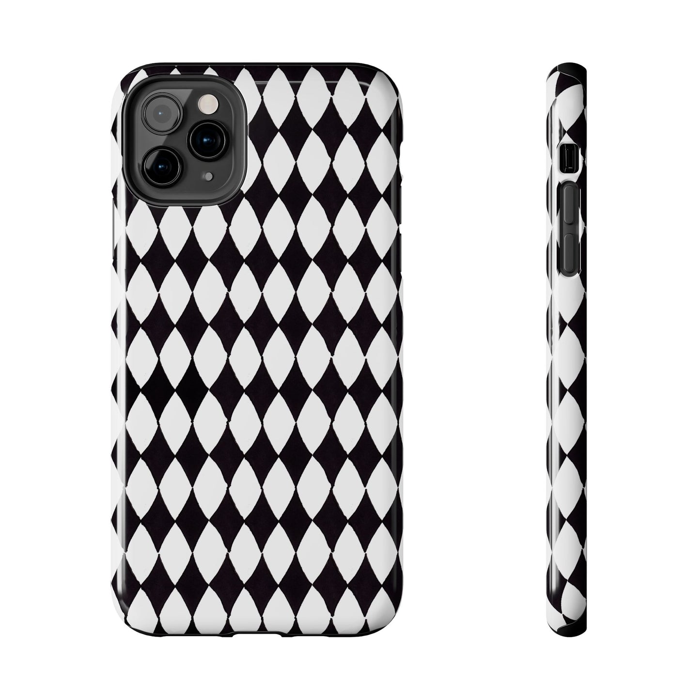 Diamond White / Black Phone Case