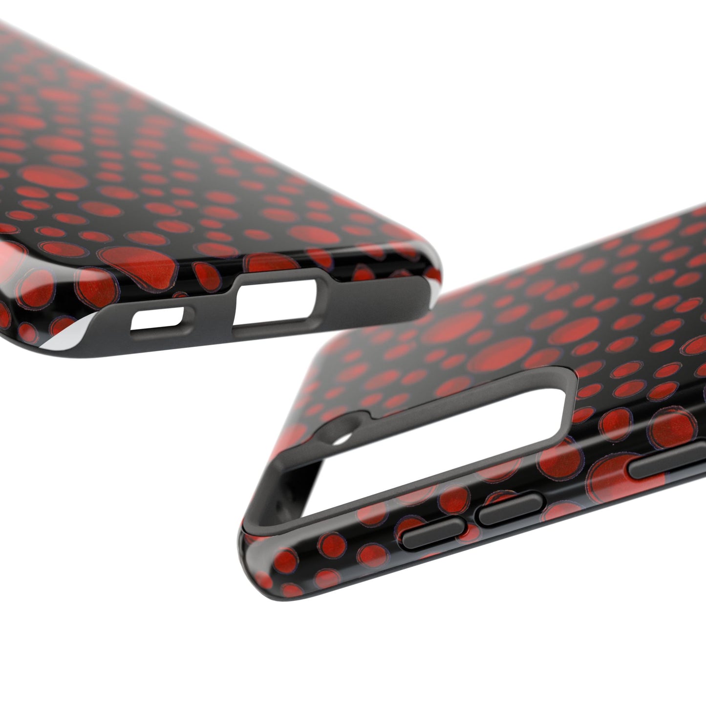 Dot Assortment Black / Red Phone Case