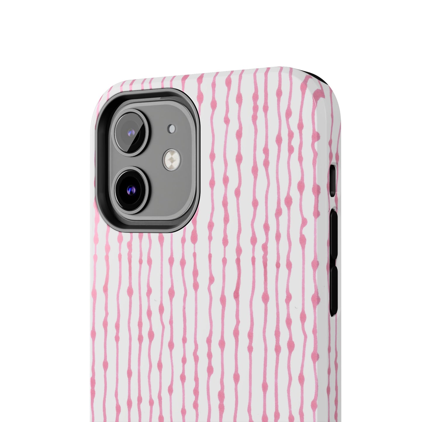 Faux Seersucker White / Pink Phone Case