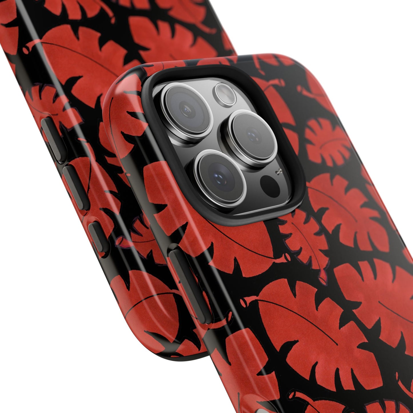 Red Bananas Black Phone Case