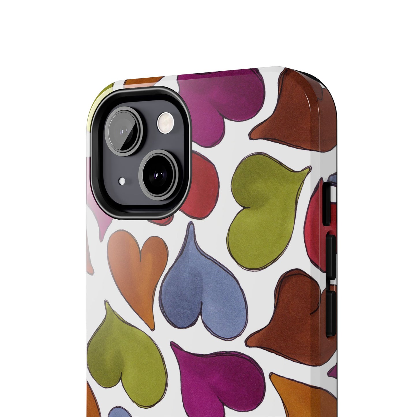 Big Hearted White Phone Case