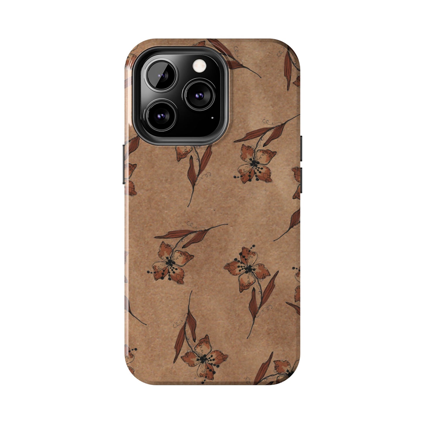 Brown Buds Phone Case