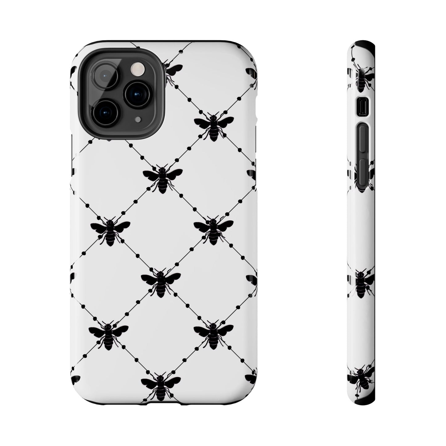 Beaded Bees White Phone Case