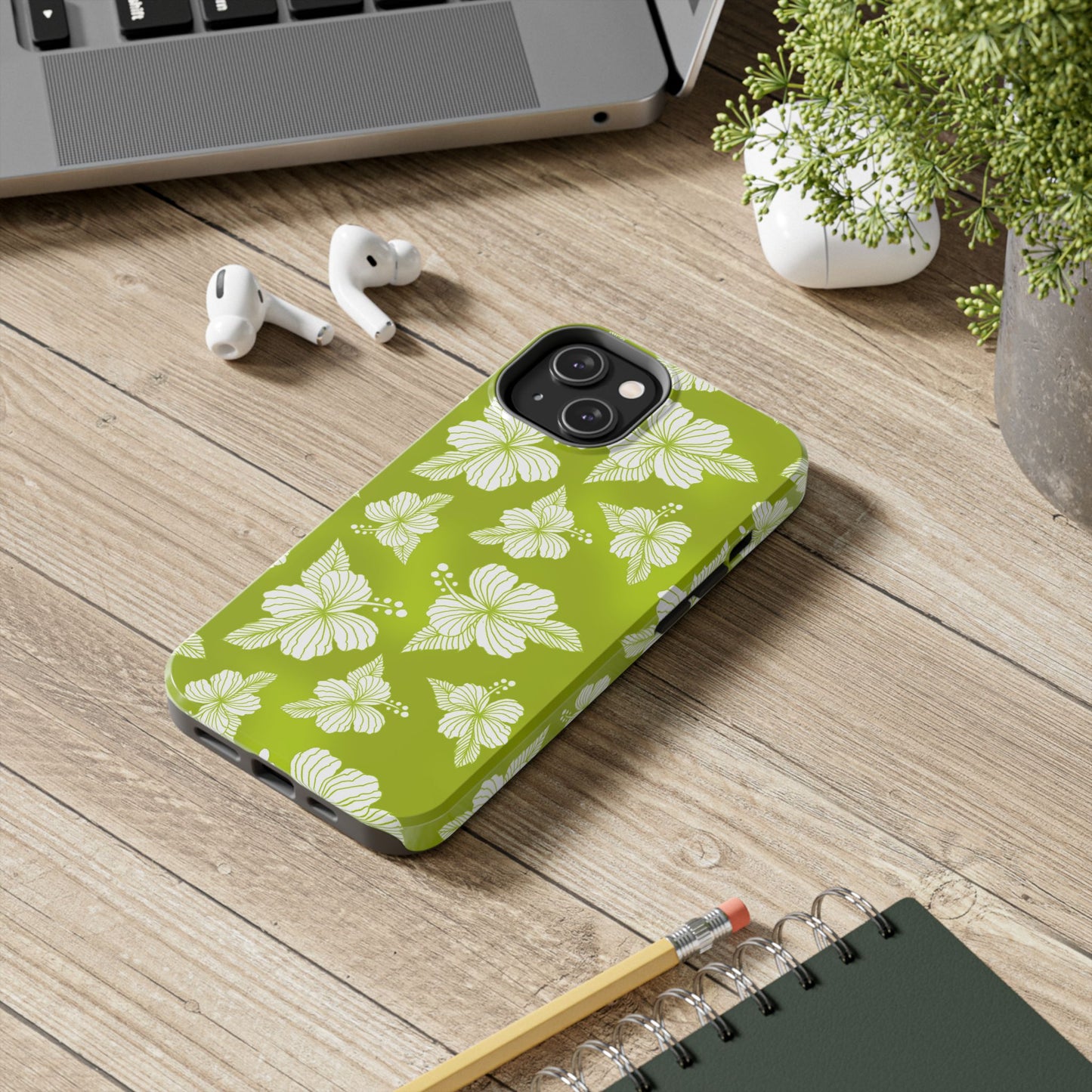 Hibiscus Green Phone Case