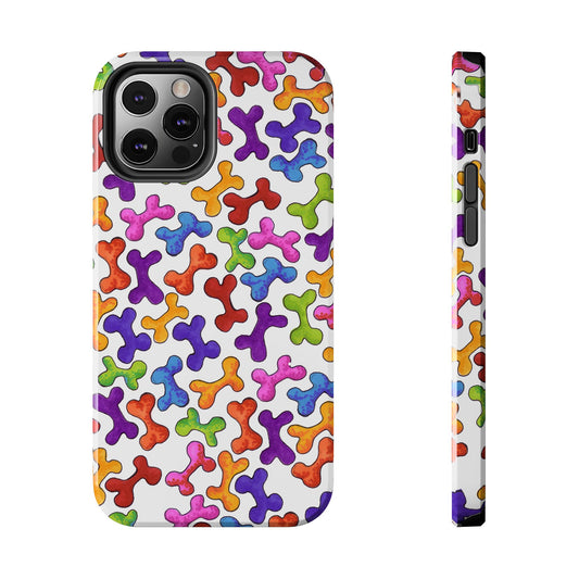 Fancy Bones White / Multi Phone Case