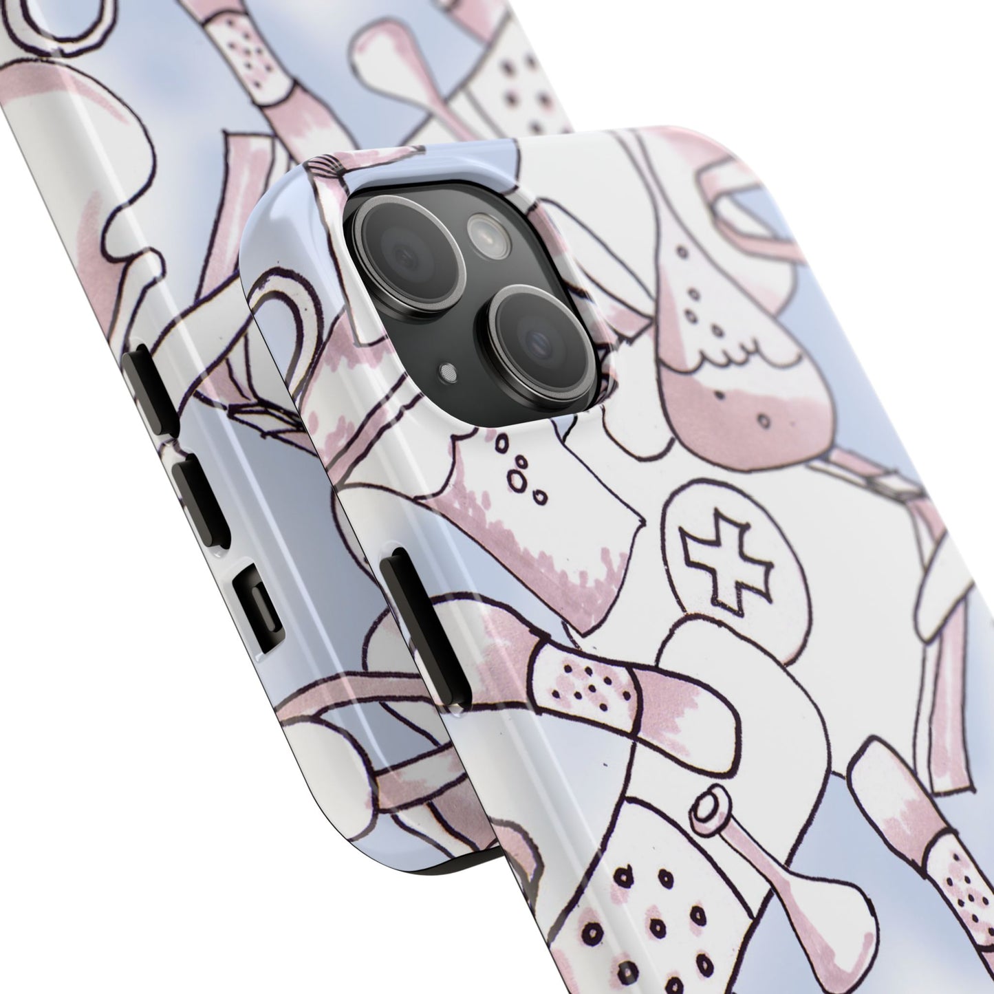 Med Stuff Blue Phone Case