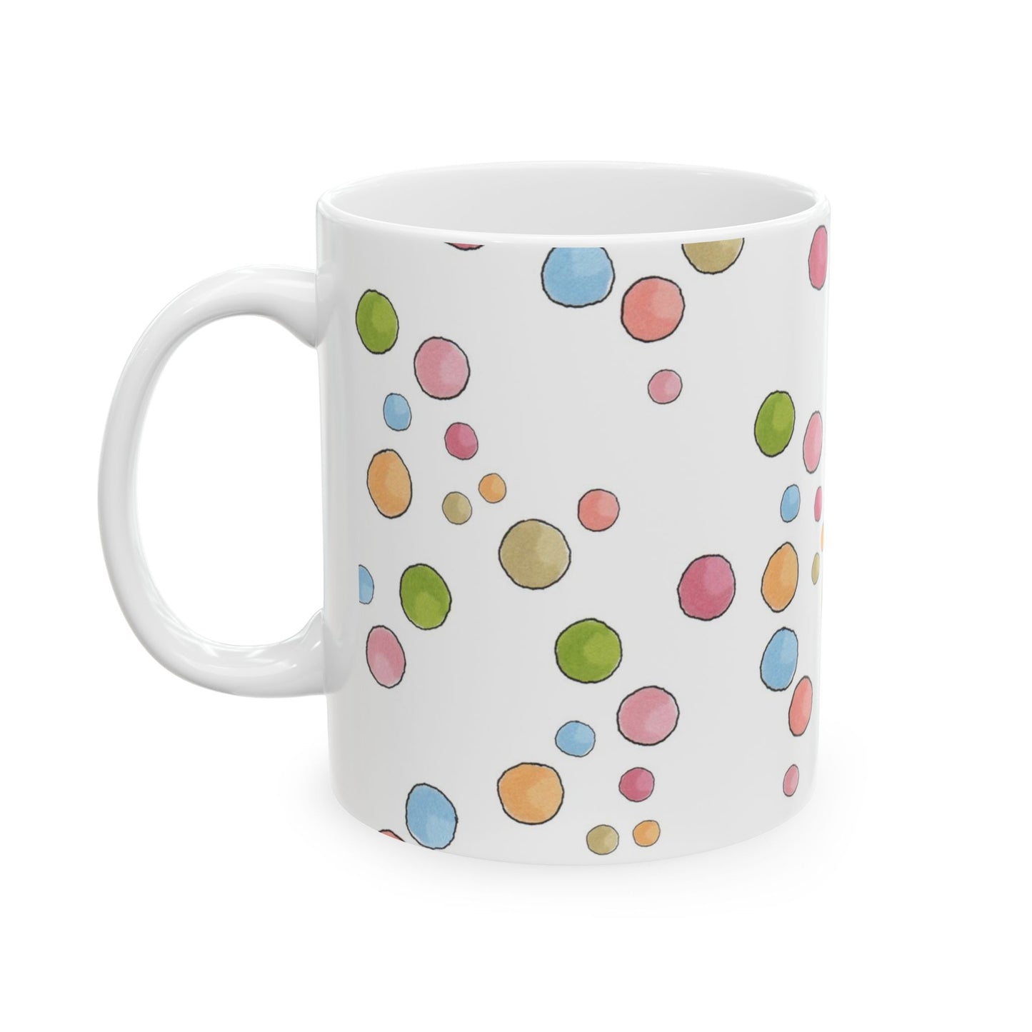 Clown Dots White Cup