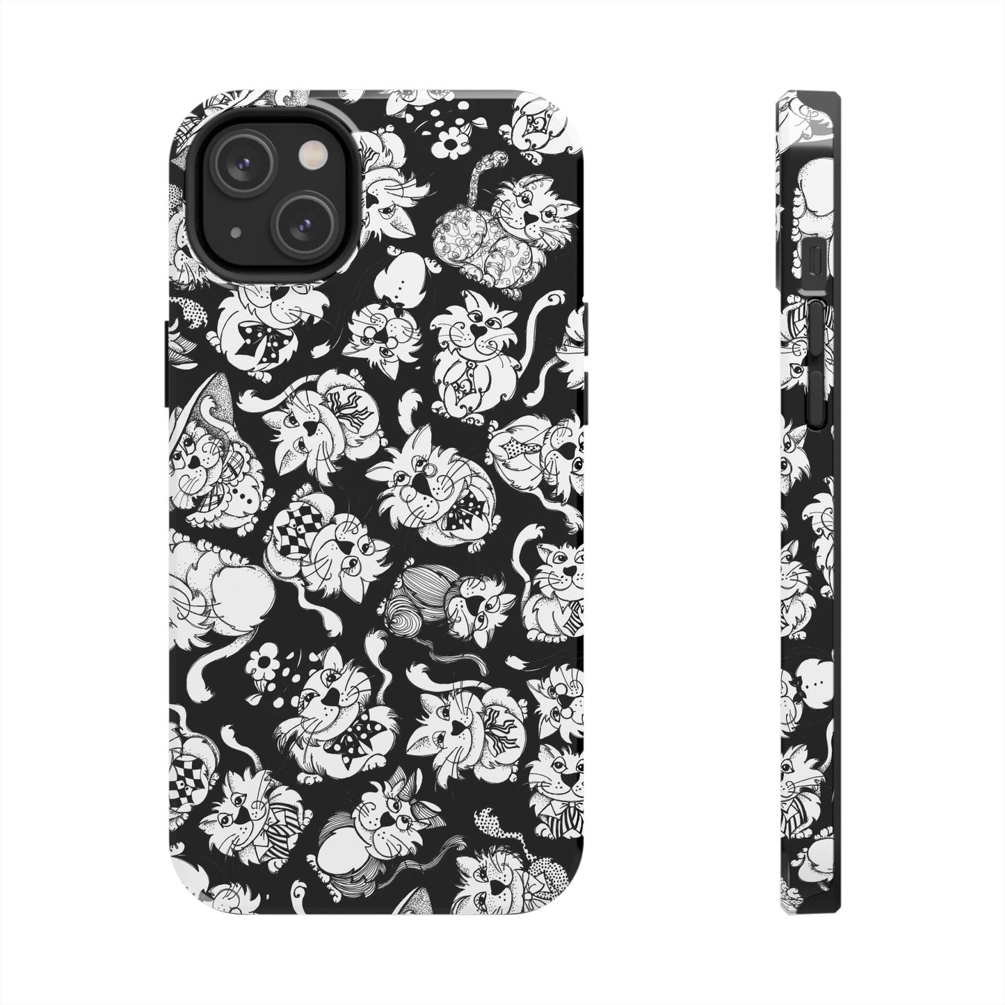 So Kitties Tossed Black Phone Case