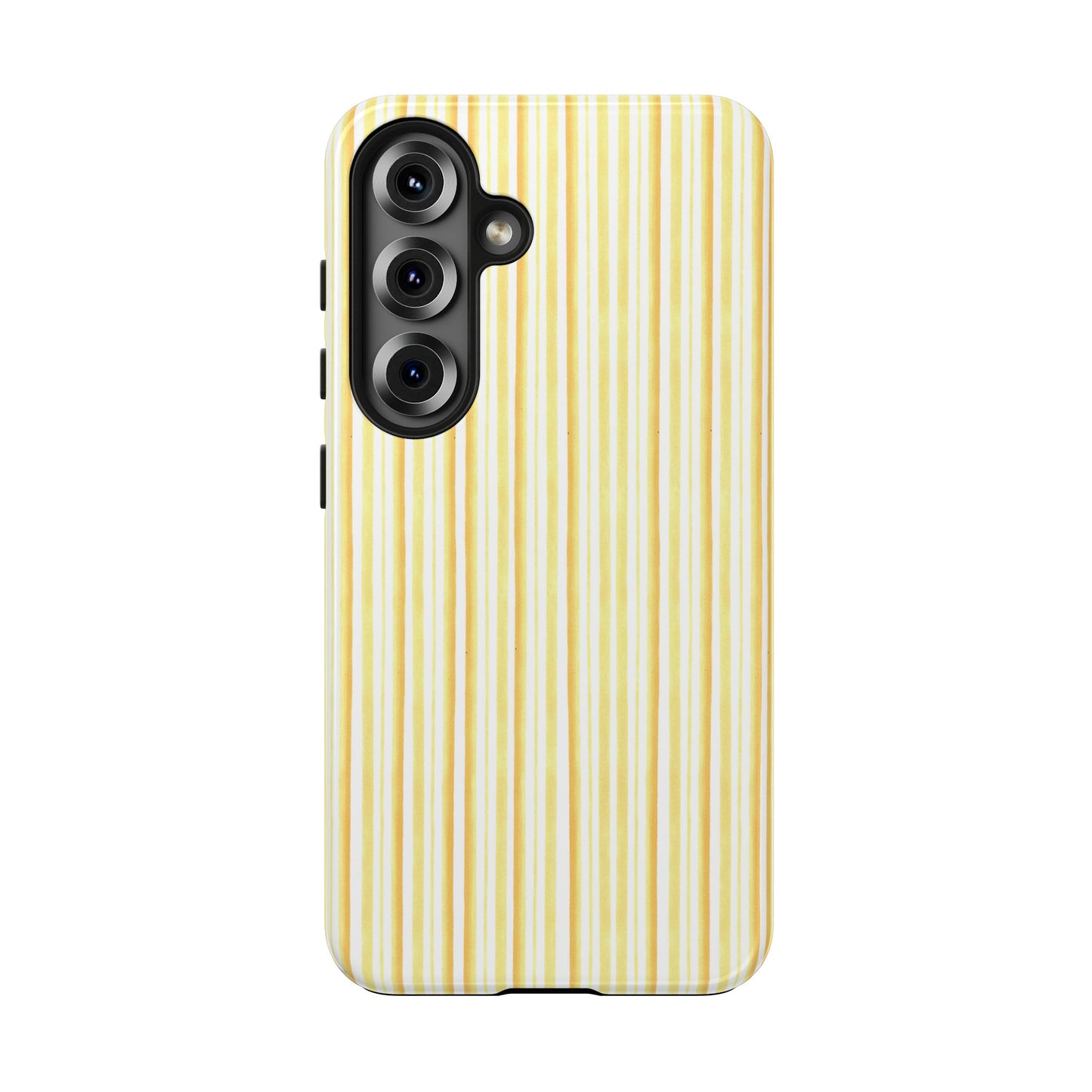 Tri Stripe Yellow Phone Case
