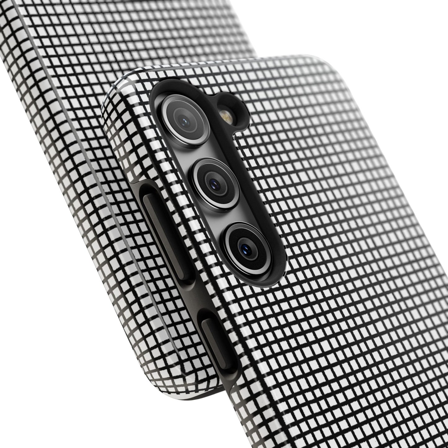 Gingham Black / White Phone Case