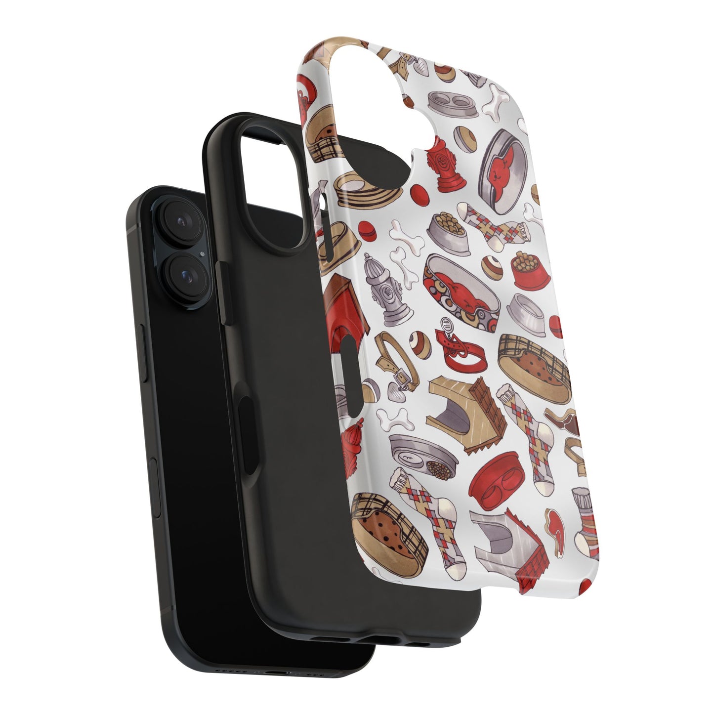 Doggie Stuff Gray Phone Case