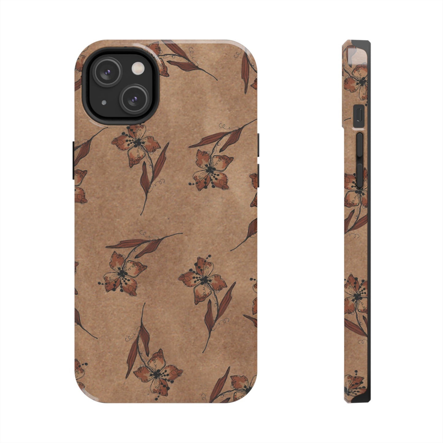 Brown Buds Phone Case