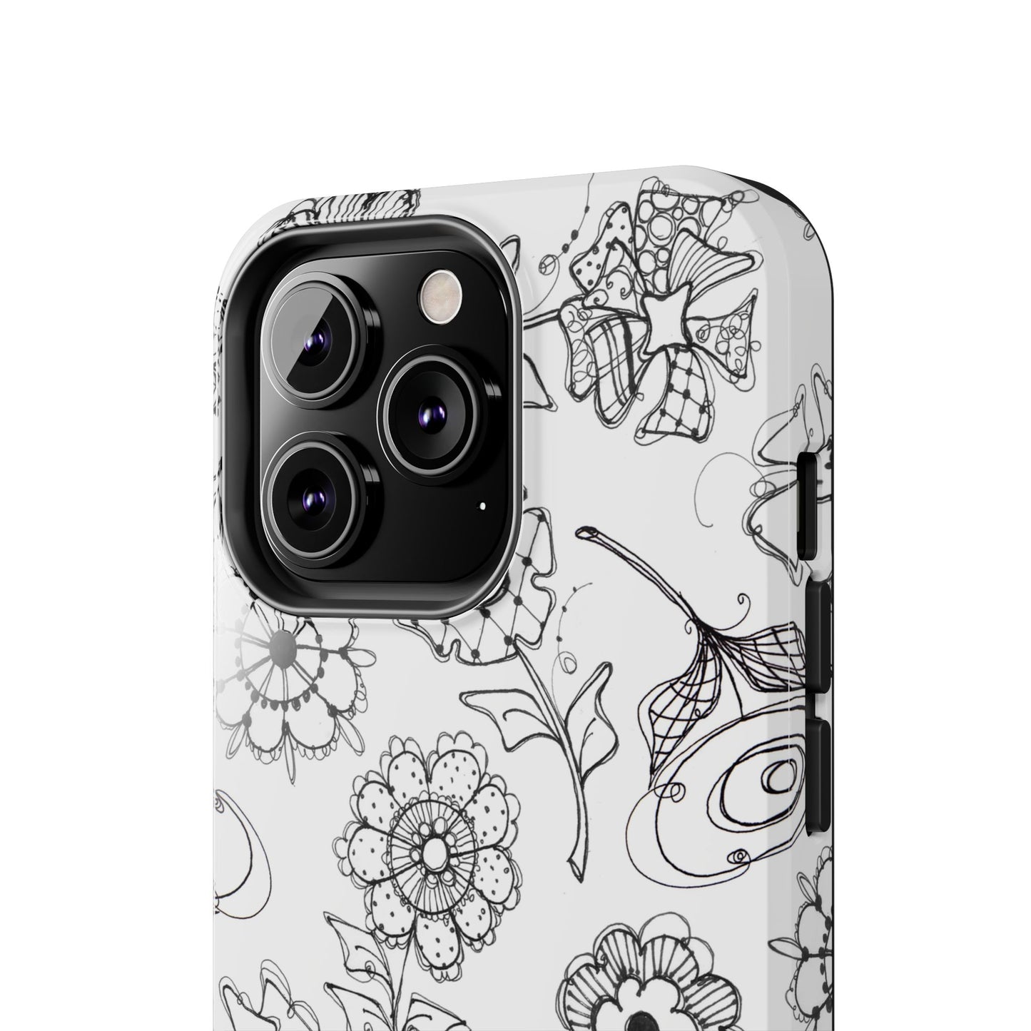 Paper Posies White Phone Case