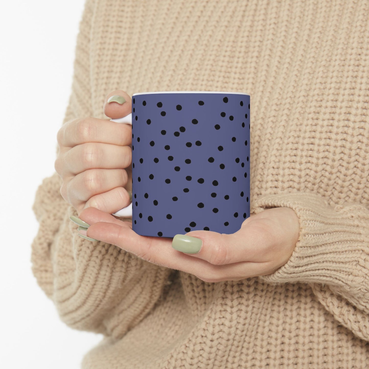 Dinky Dots Teal / Black Cup