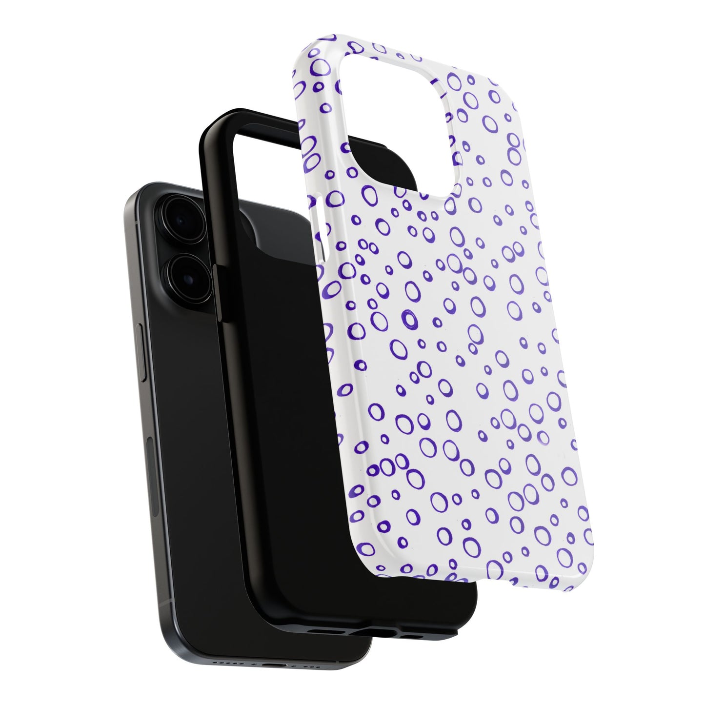 Blue See Through Dots Phone Case