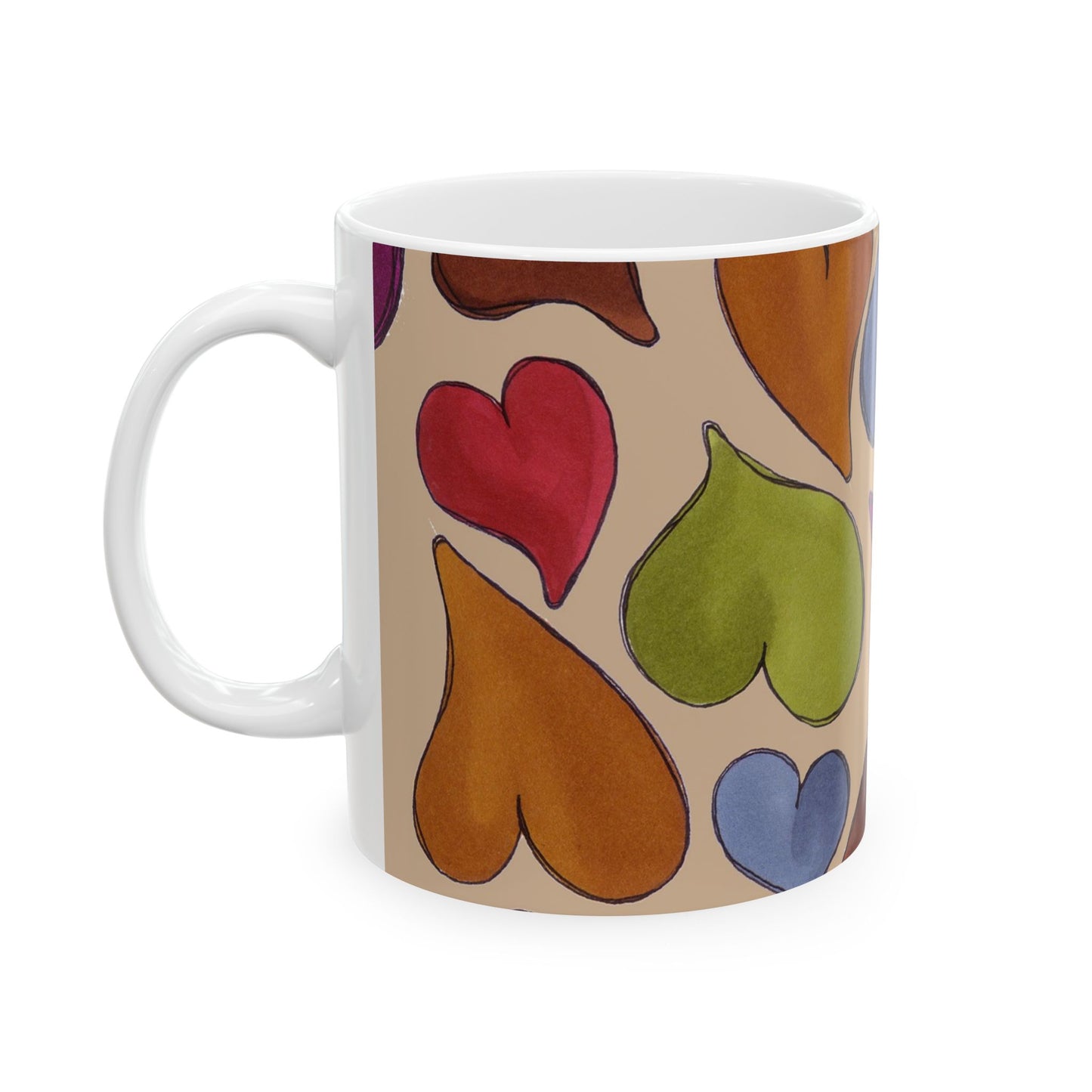 Big Hearted Khaki Cup