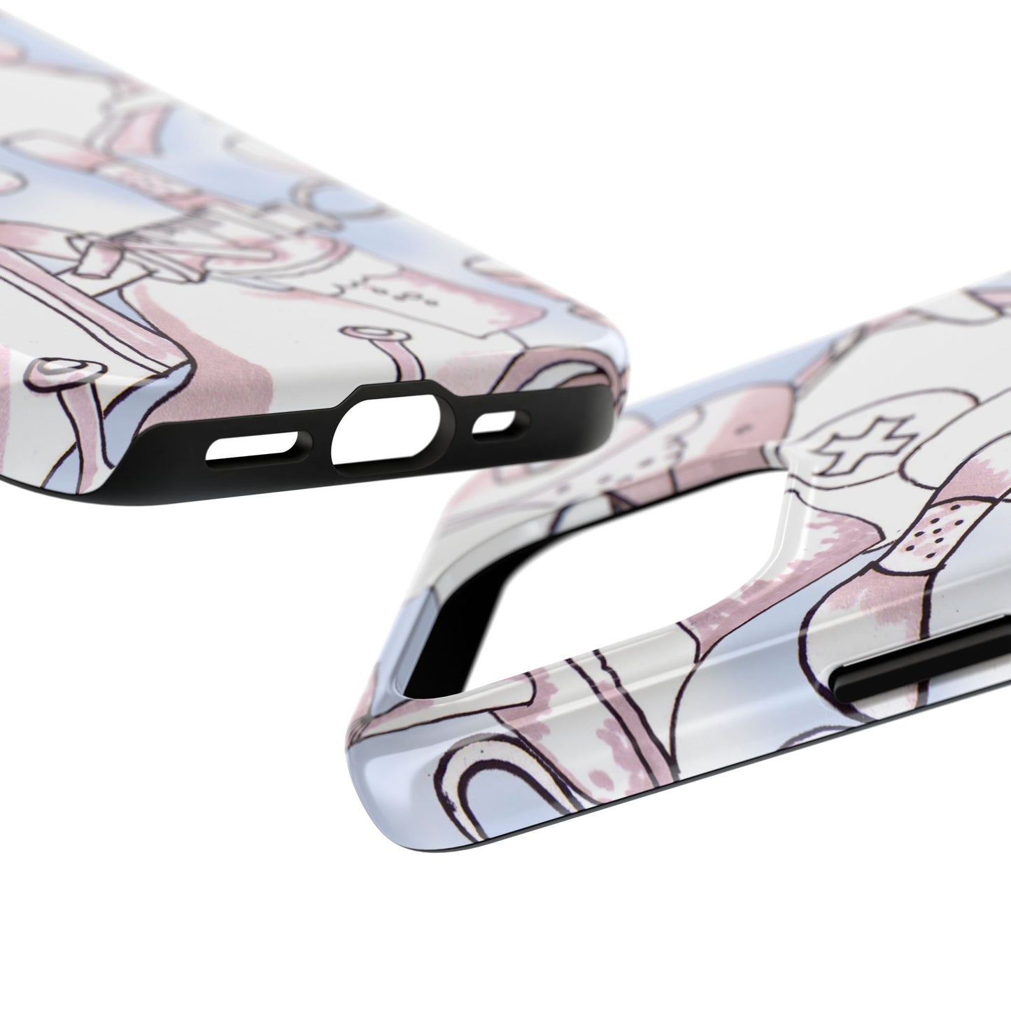 Med Stuff Blue Phone Case