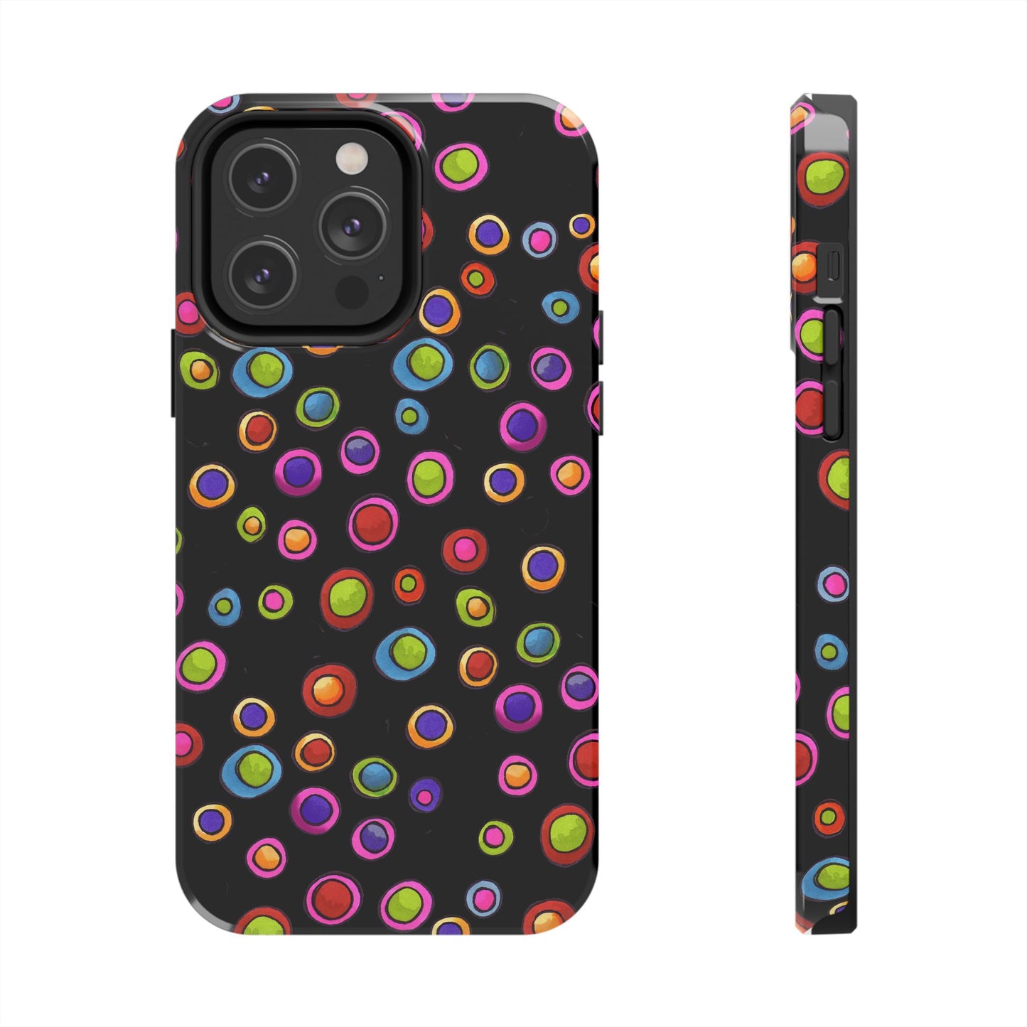 Dopey Dots Black Phone Case