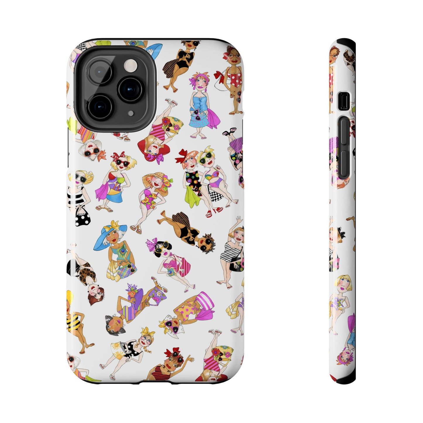 Tossed Beauties White Phone Case