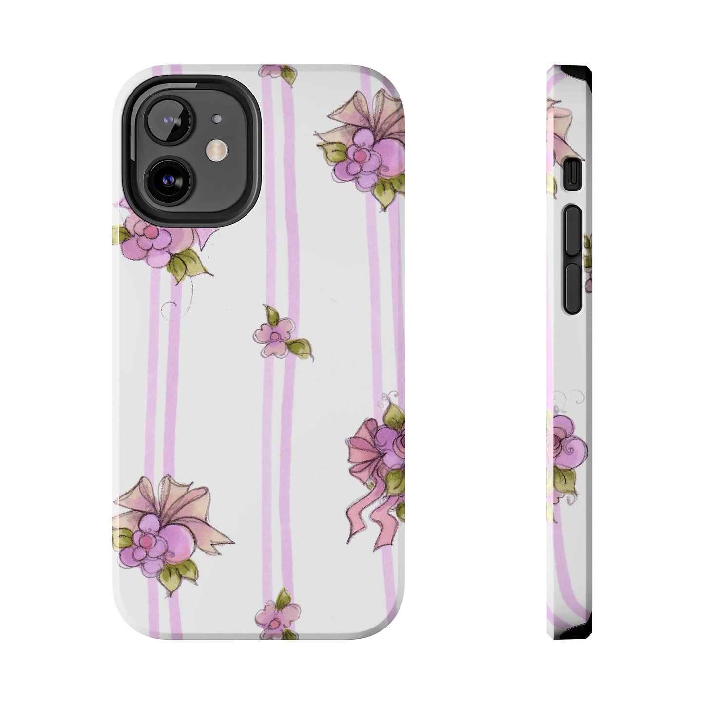 Flower Model Flower Stripe Phone Case