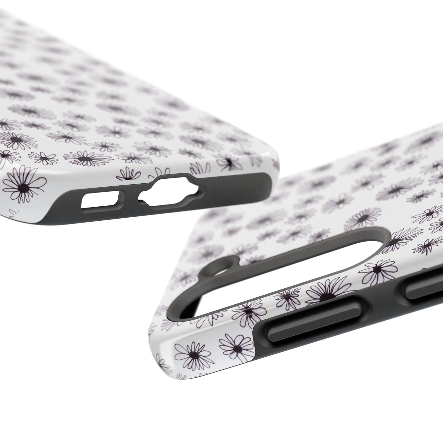 Random Daisy White / Black Phone Case