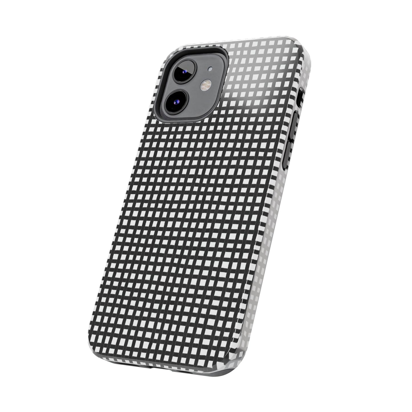 Chipper Check Black / White Phone Case