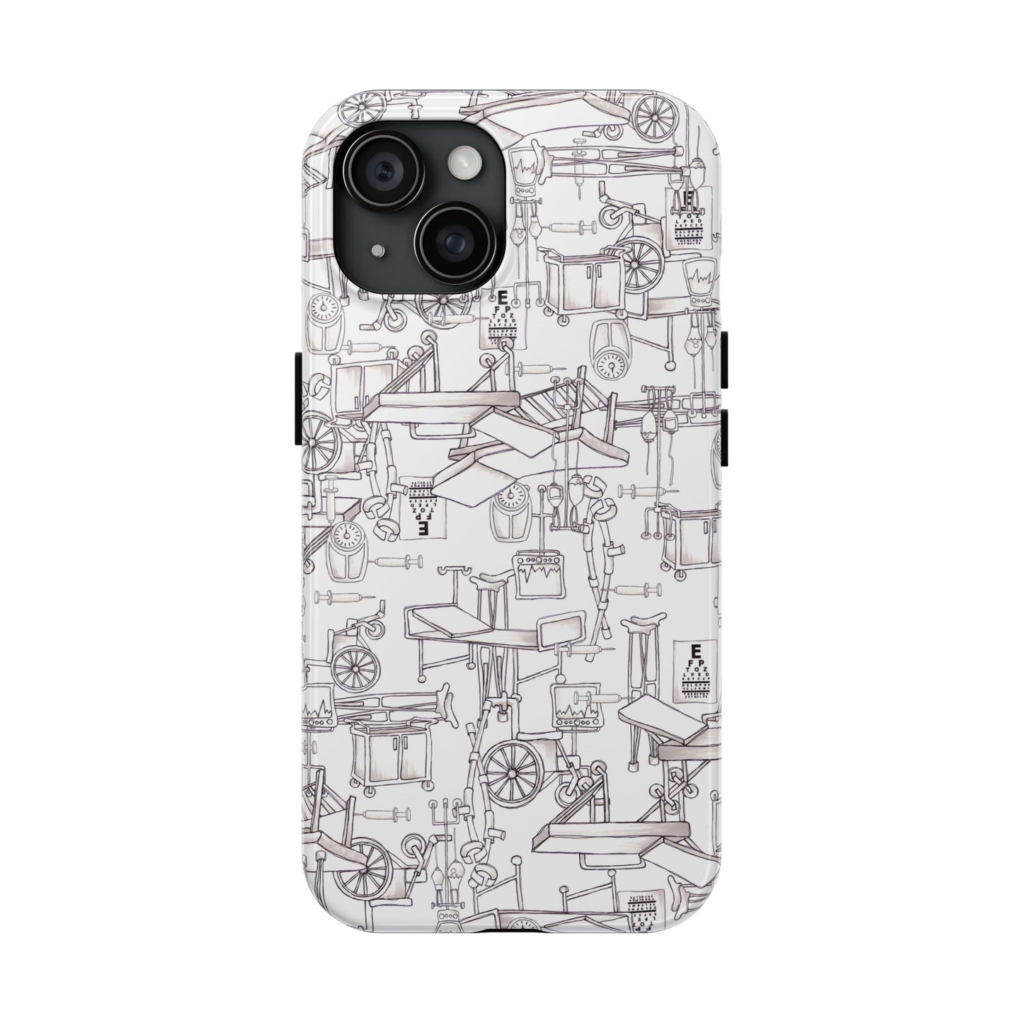 Essentials White / White Phone Case