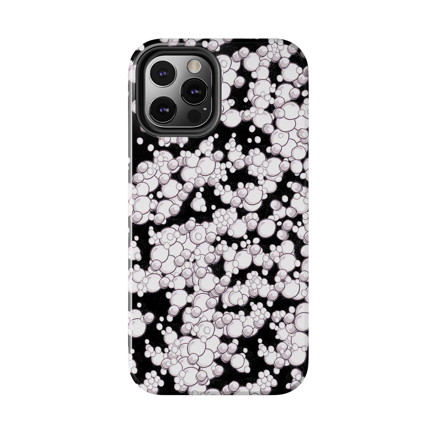 Bubble Dots Black Phone Case