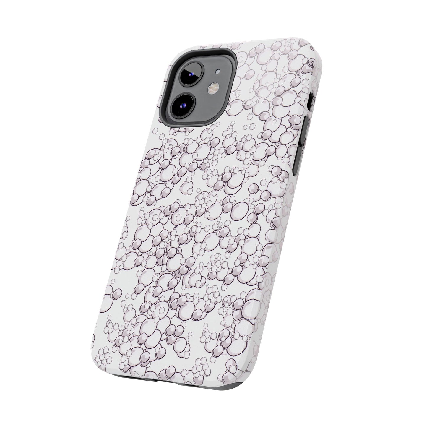 Bubble Dots White Phone Case