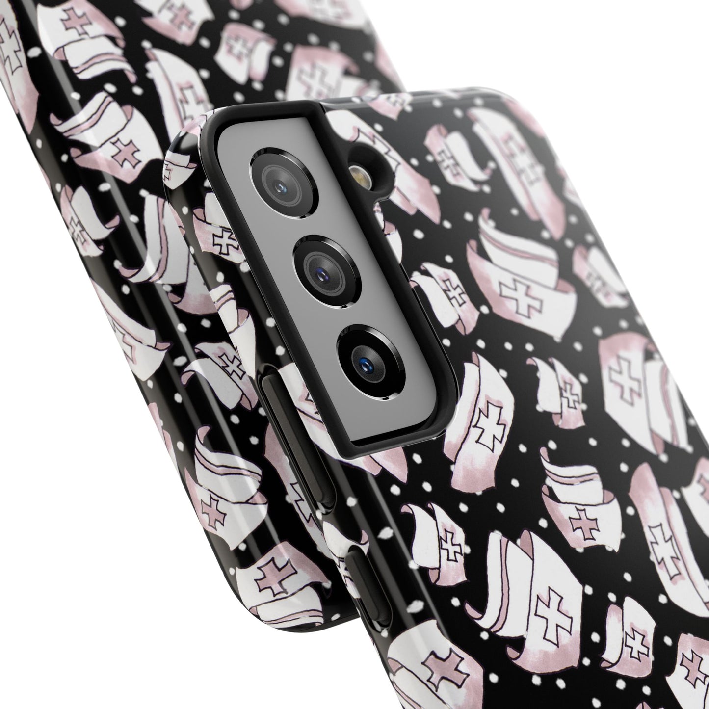 Med Hats Black Phone Case