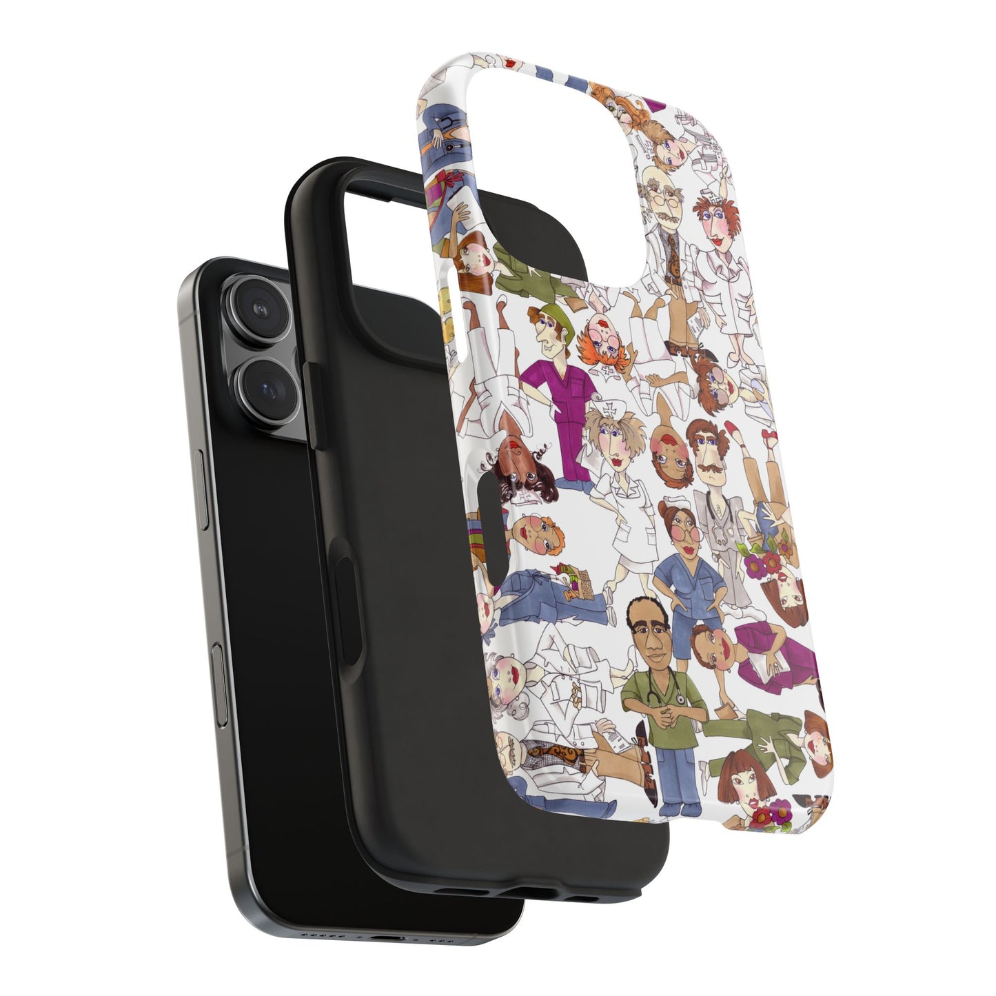 Diverse Nurse White Phone Case