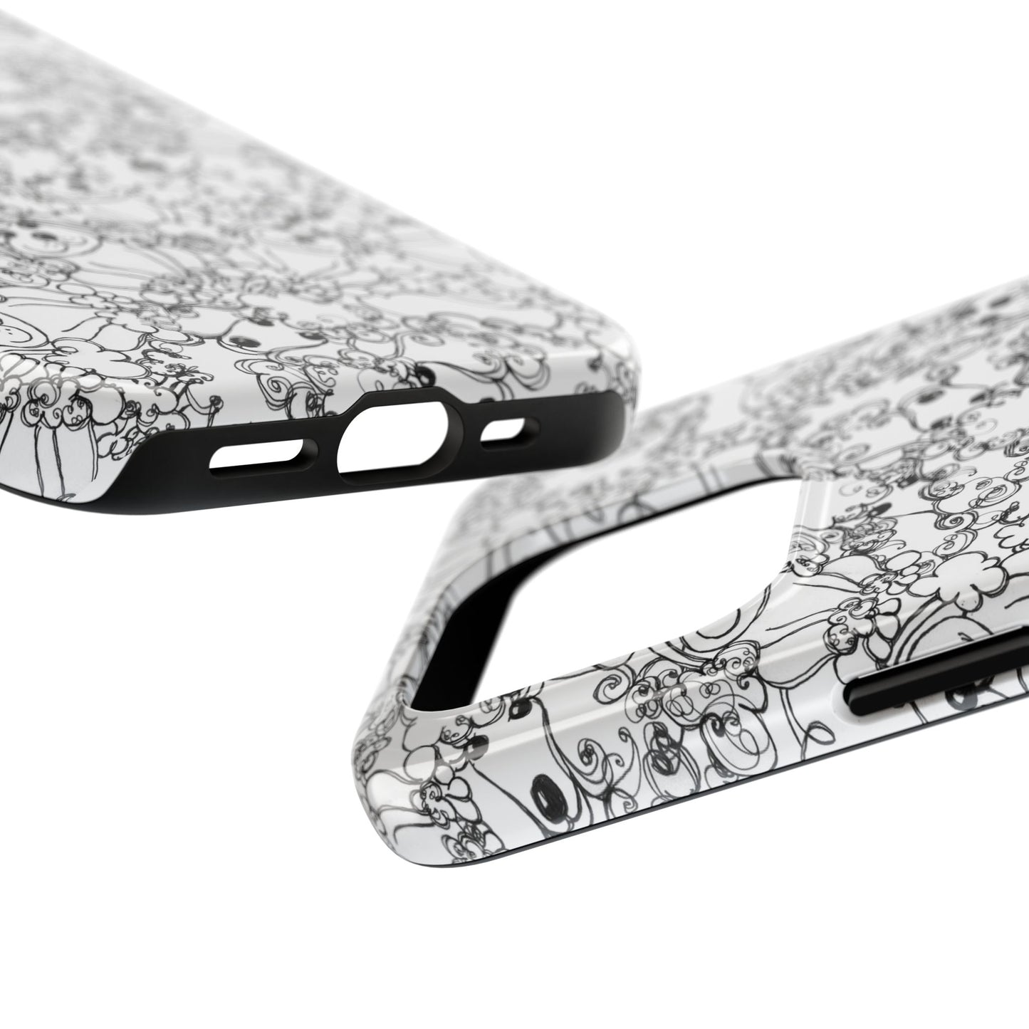 Poodle Party White Phone Case