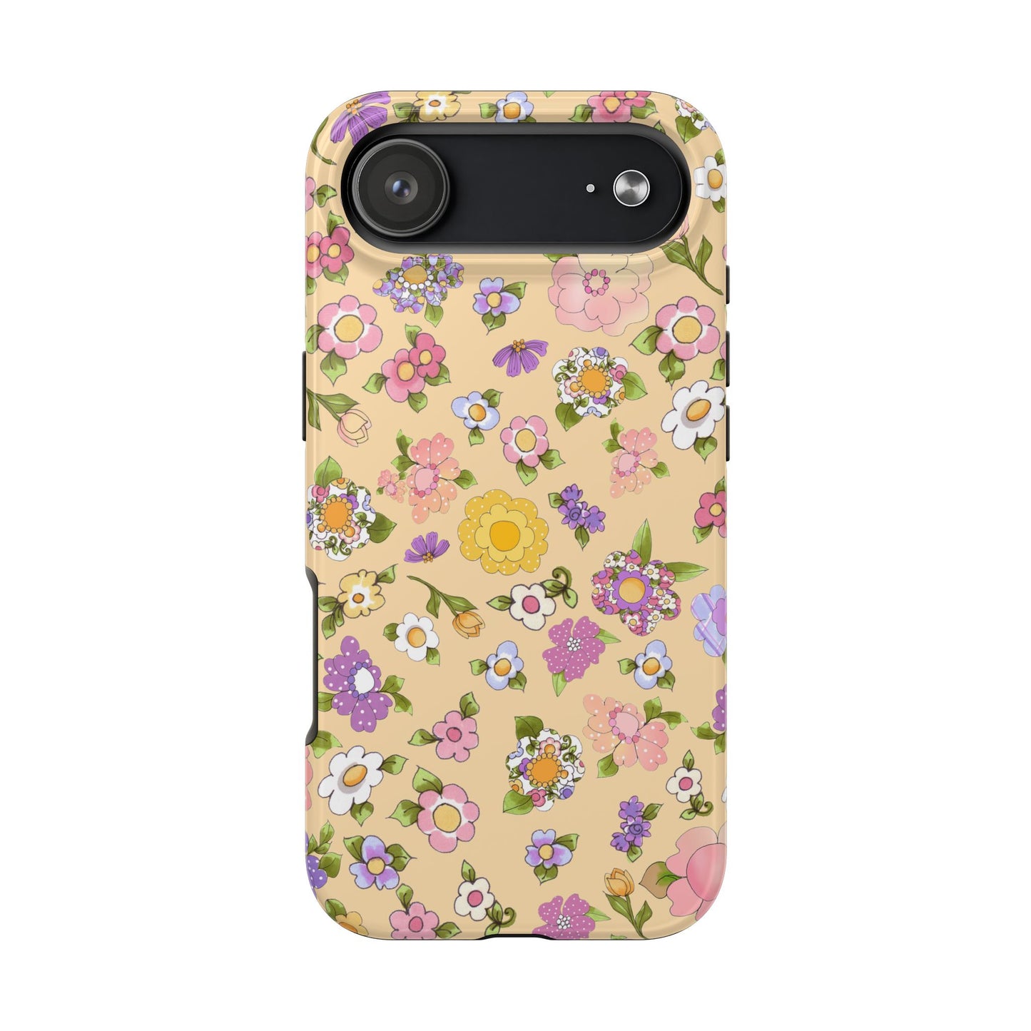 Flowery Yellow Phone Case