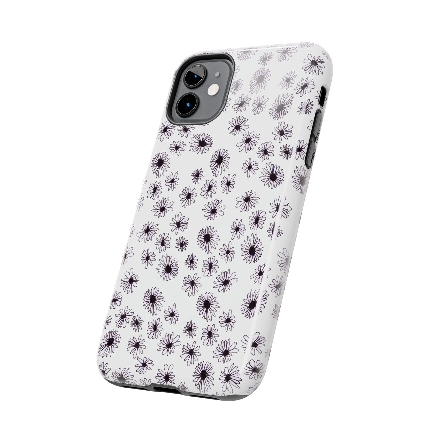 Random Daisy White / Black Phone Case