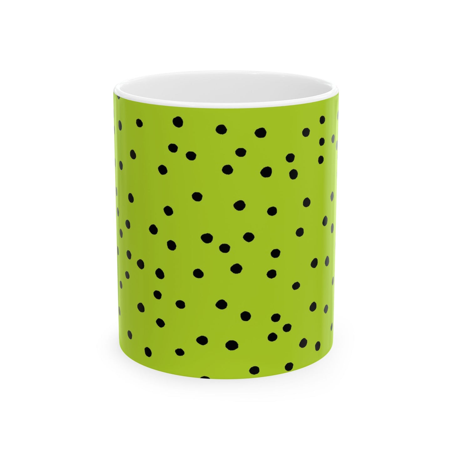 Dinky Dots Lime / Black Cup