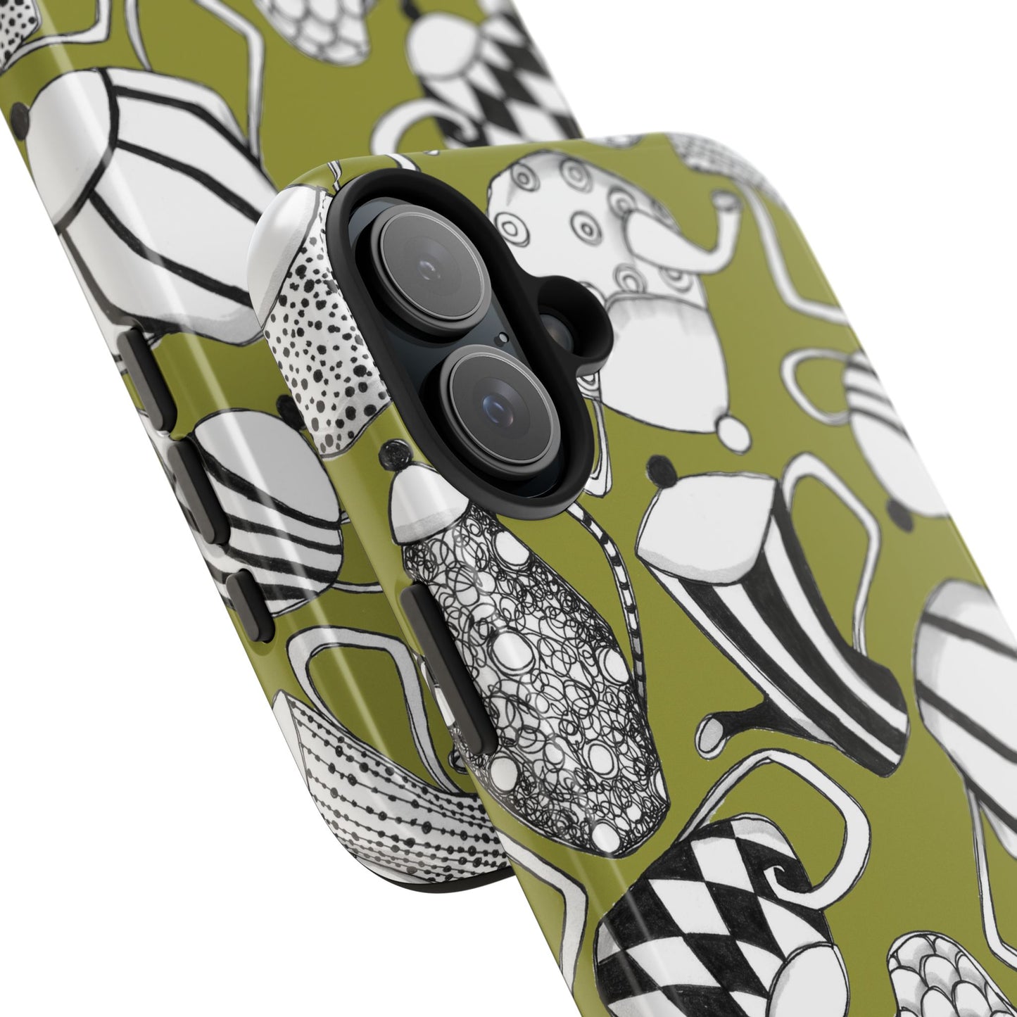 Coffee, Tea Anyone? Green Phone Case