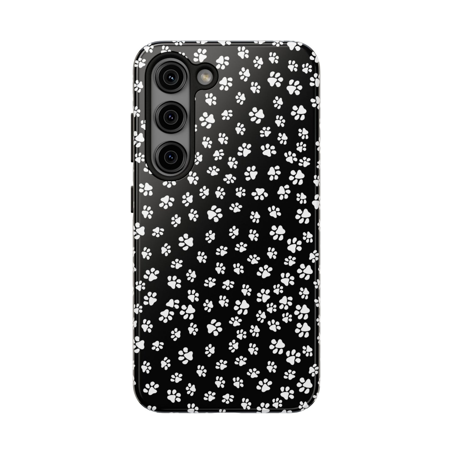 Little Paws Black / White Phone Case