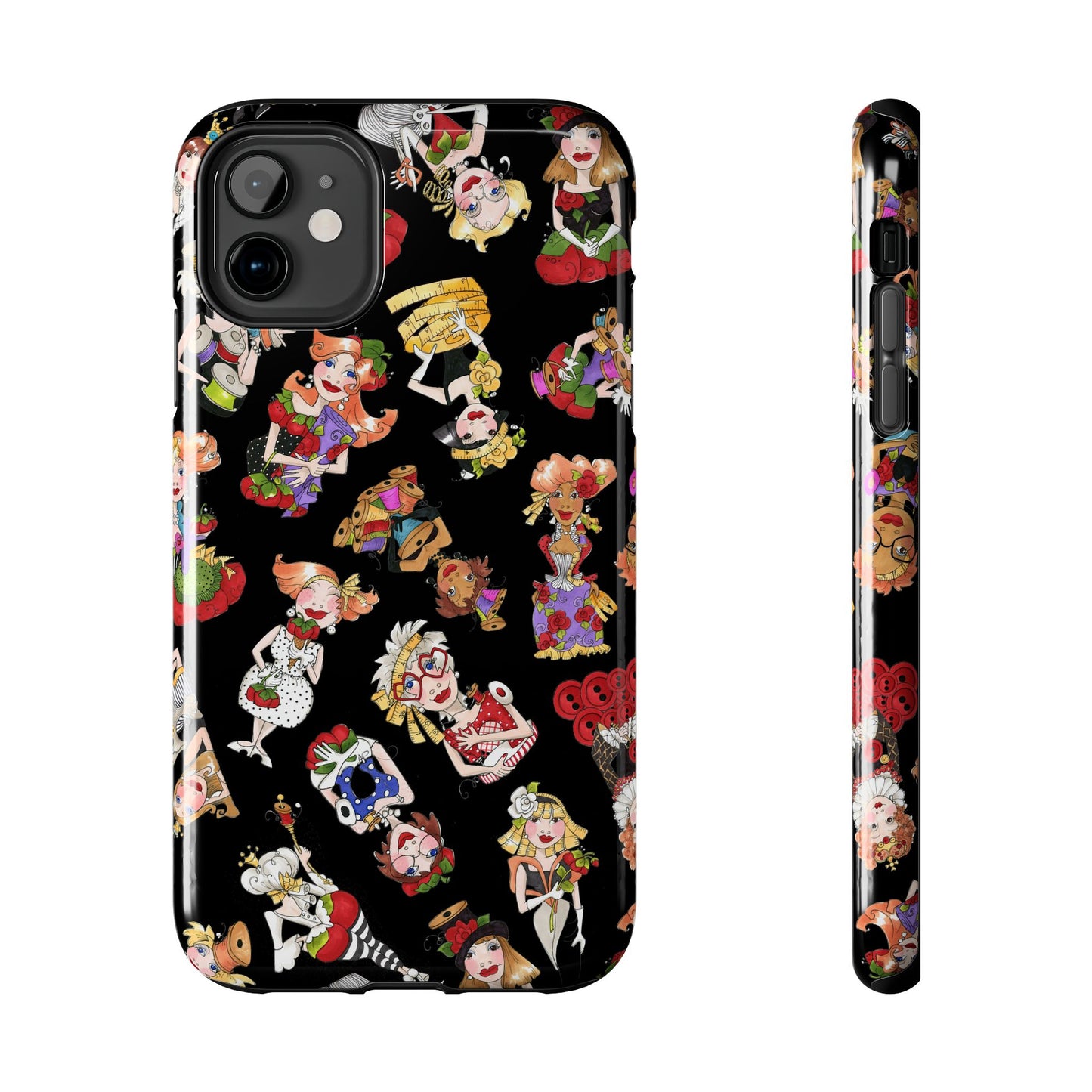 Curious Toss Black Phone Case