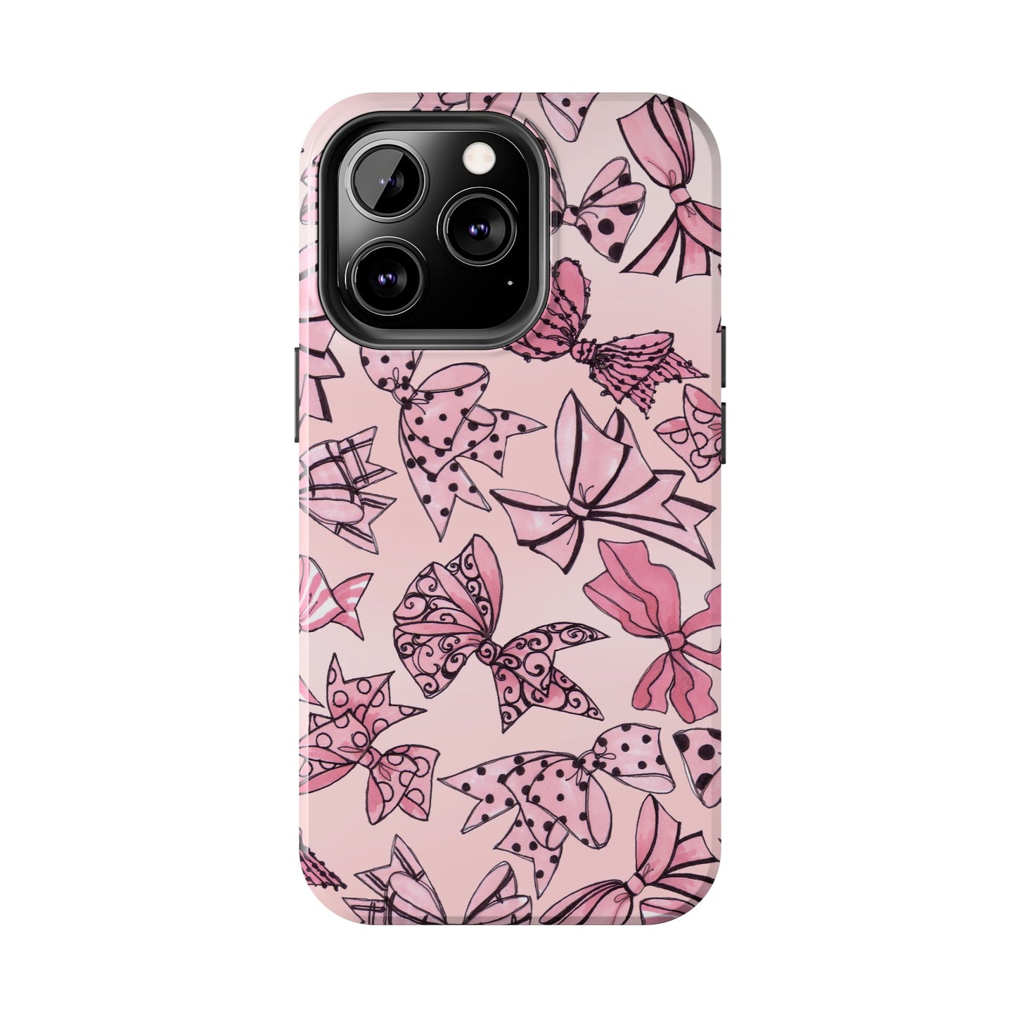 Blushing Bows Pink Sky Phone Case