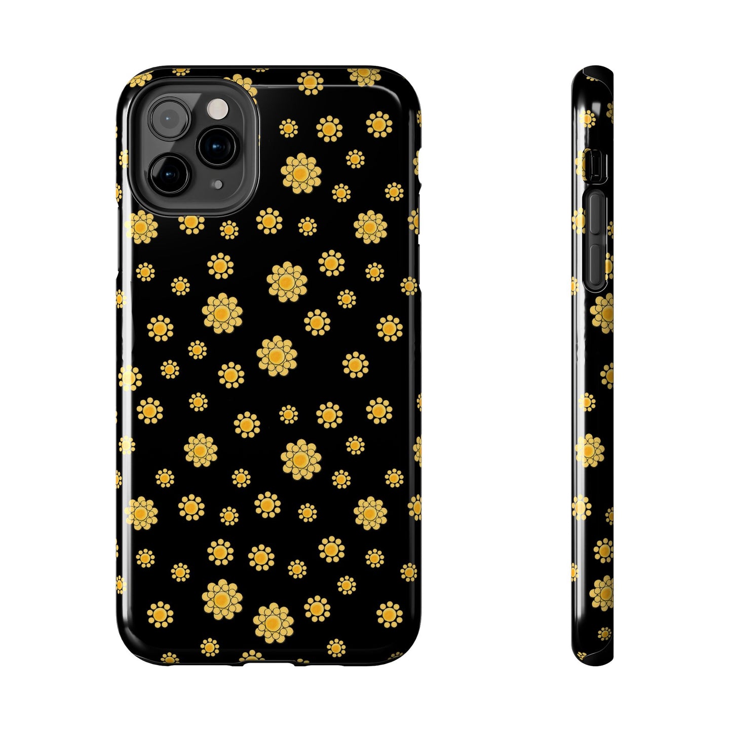Bandana Dots Black / Yellow Phone Case