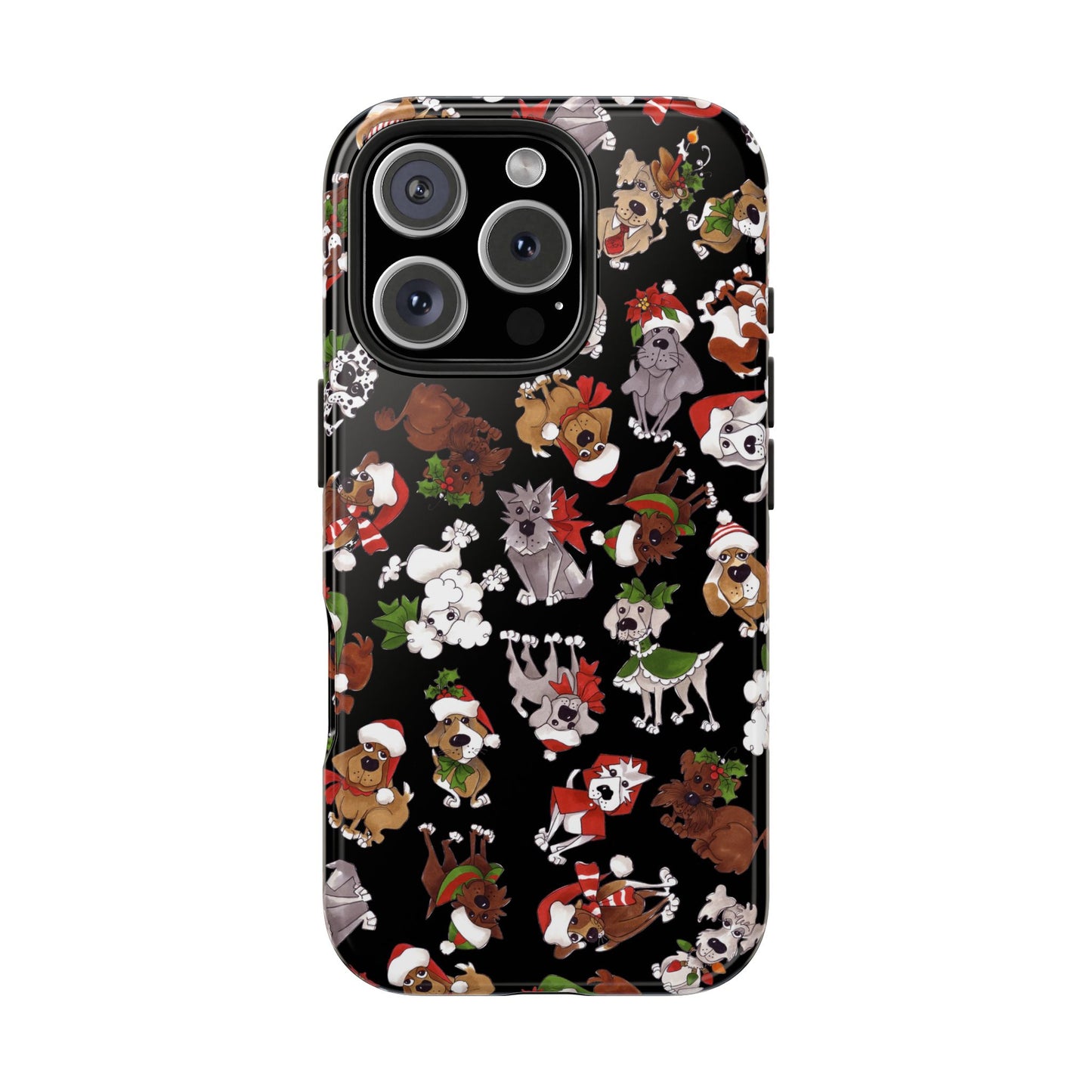 Doggie Toss Black Phone Case