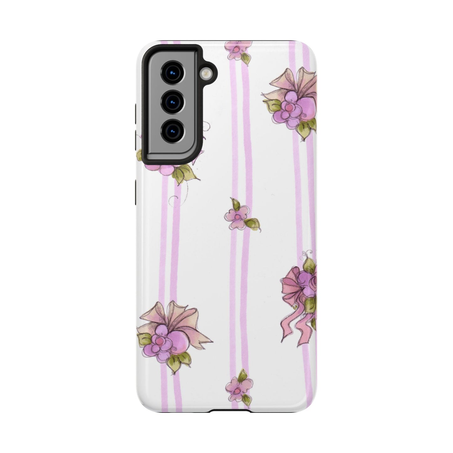 Flower Model Flower Stripe Phone Case