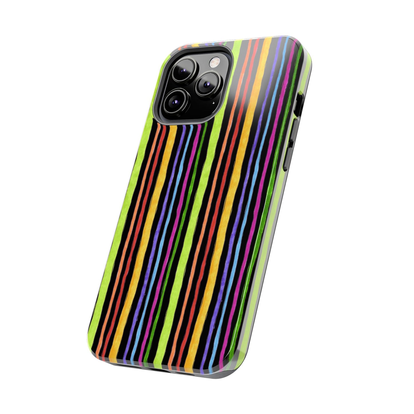 Stripe Fancy Black Phone Case