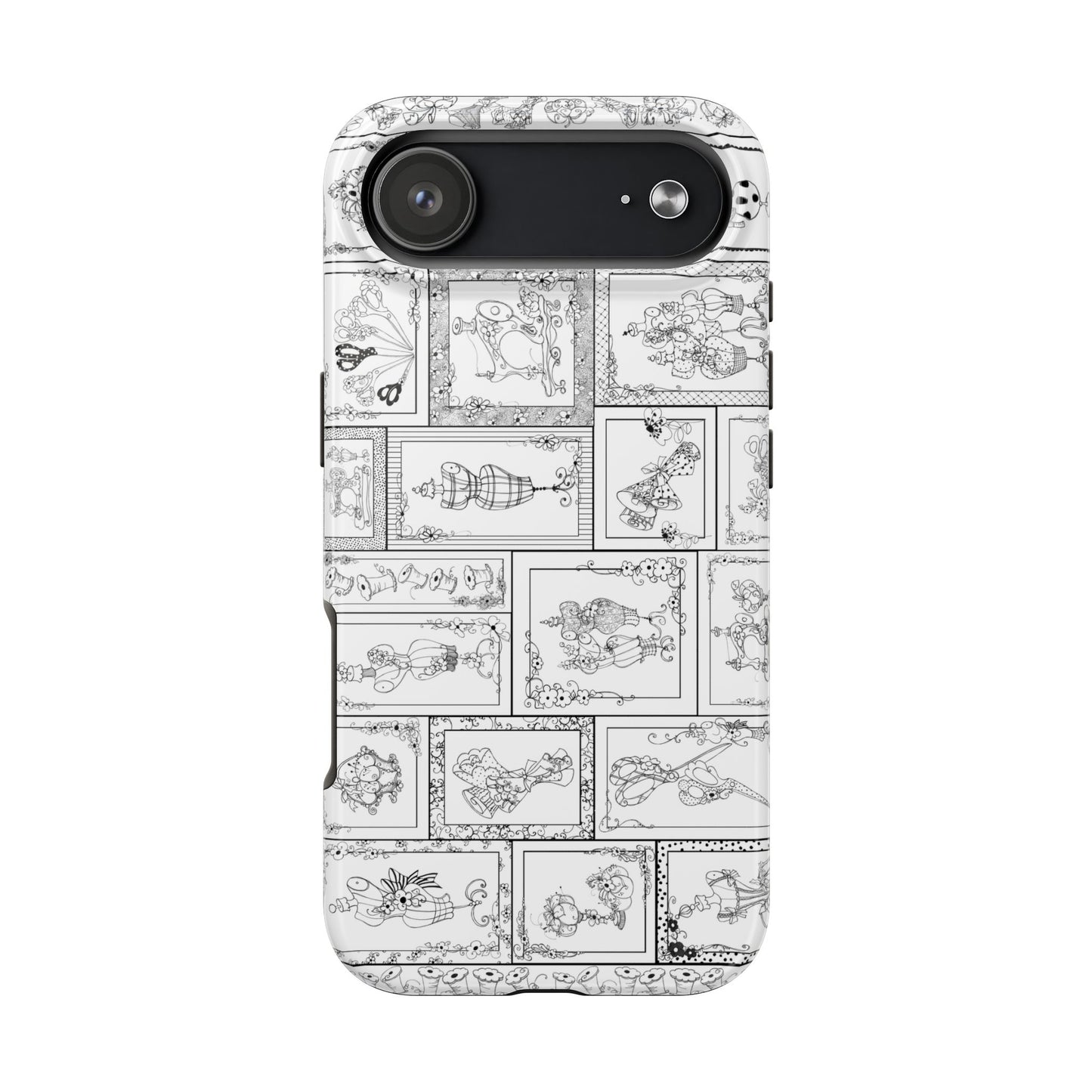 Sew Fancy White Phone Case