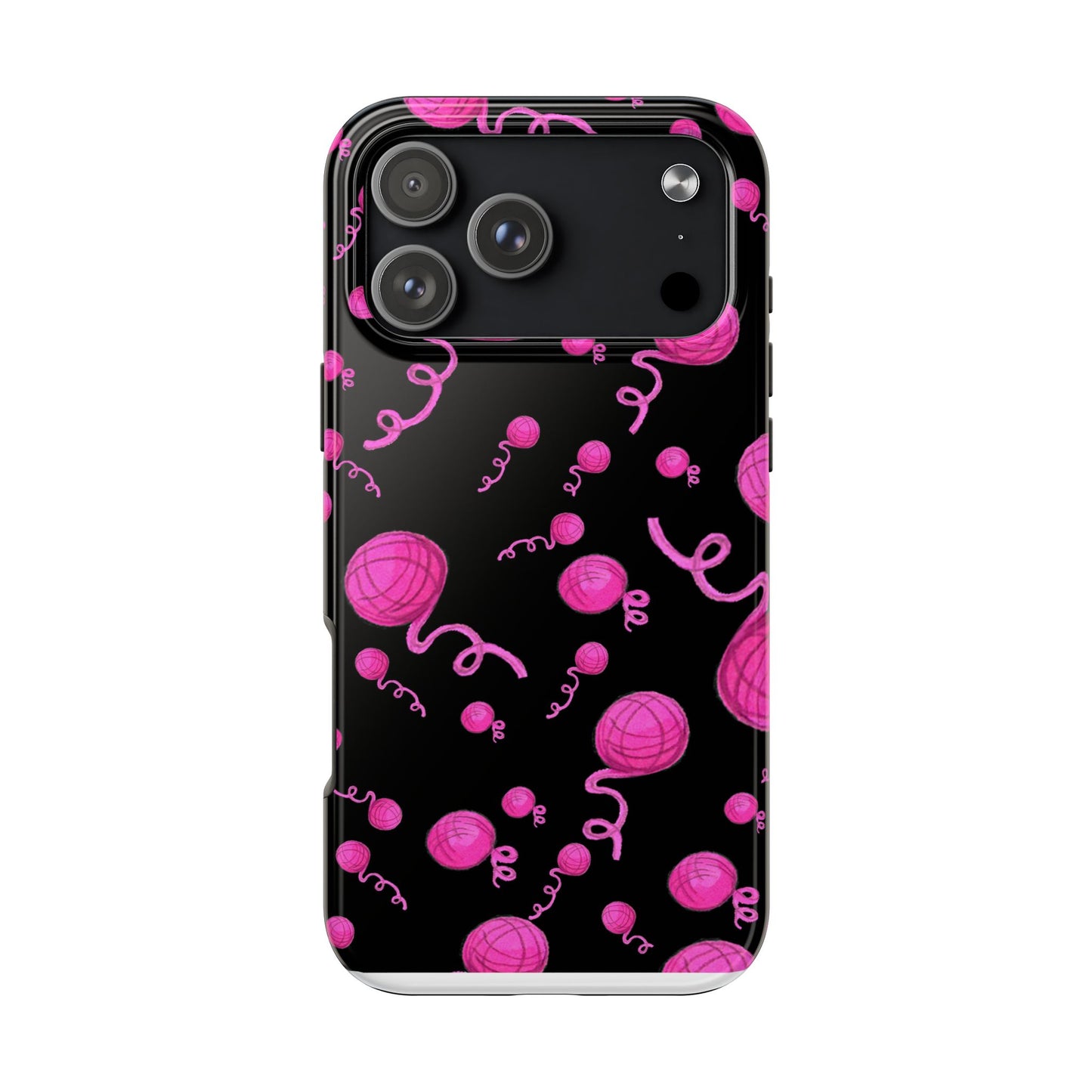Yarniverse Black / Pink Phone Case