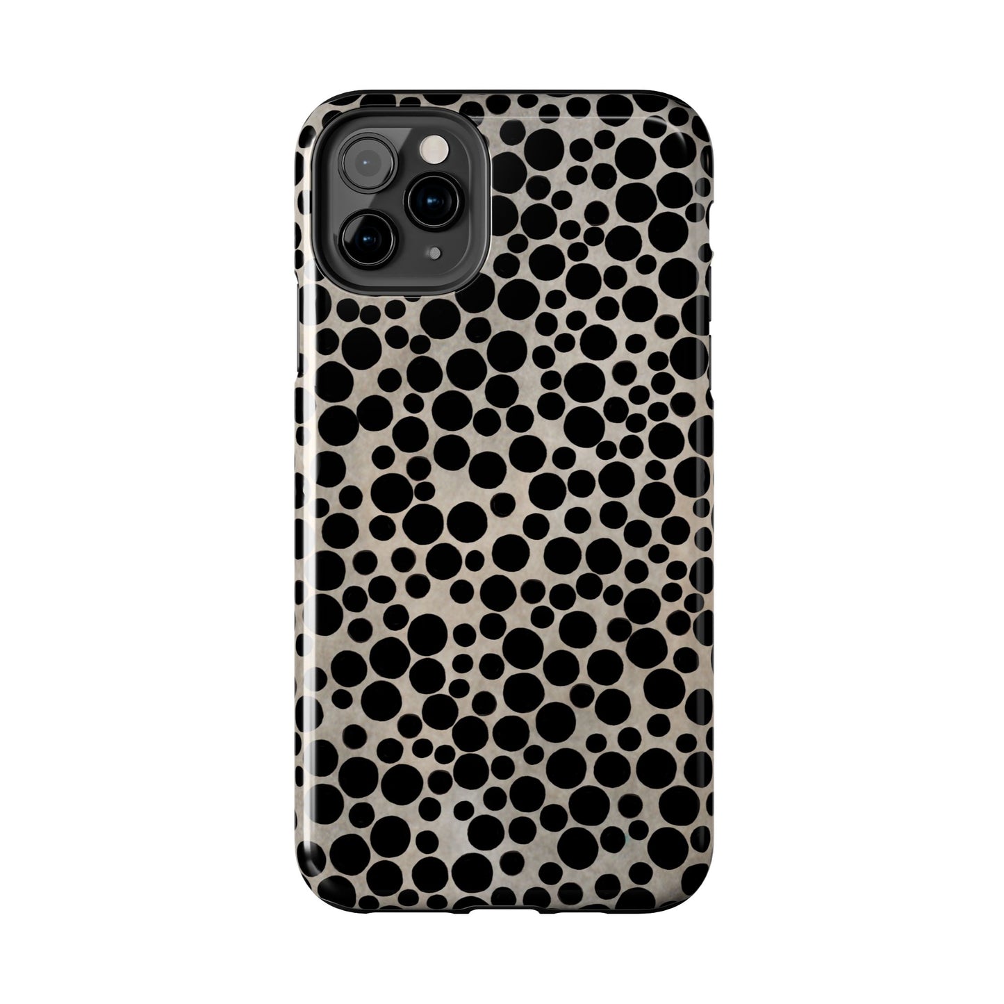 Felt Dots Silver Phone Case