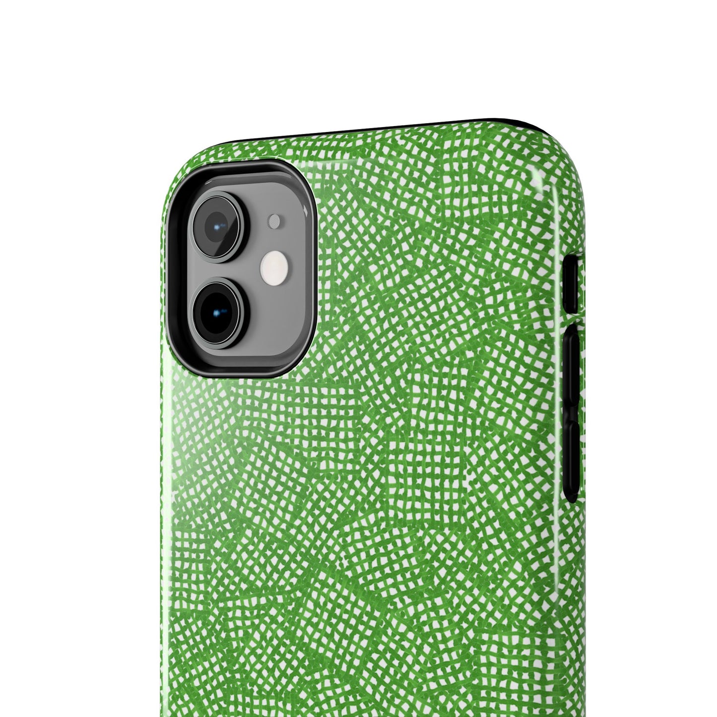 Check Patch Small Green Phone Case