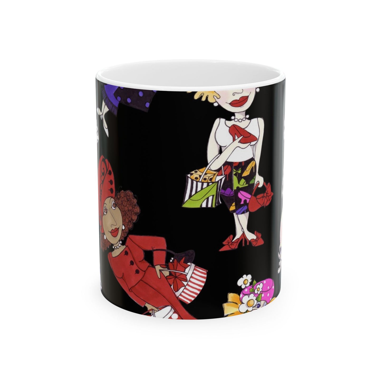Gone Shopping Tossed Black Cup