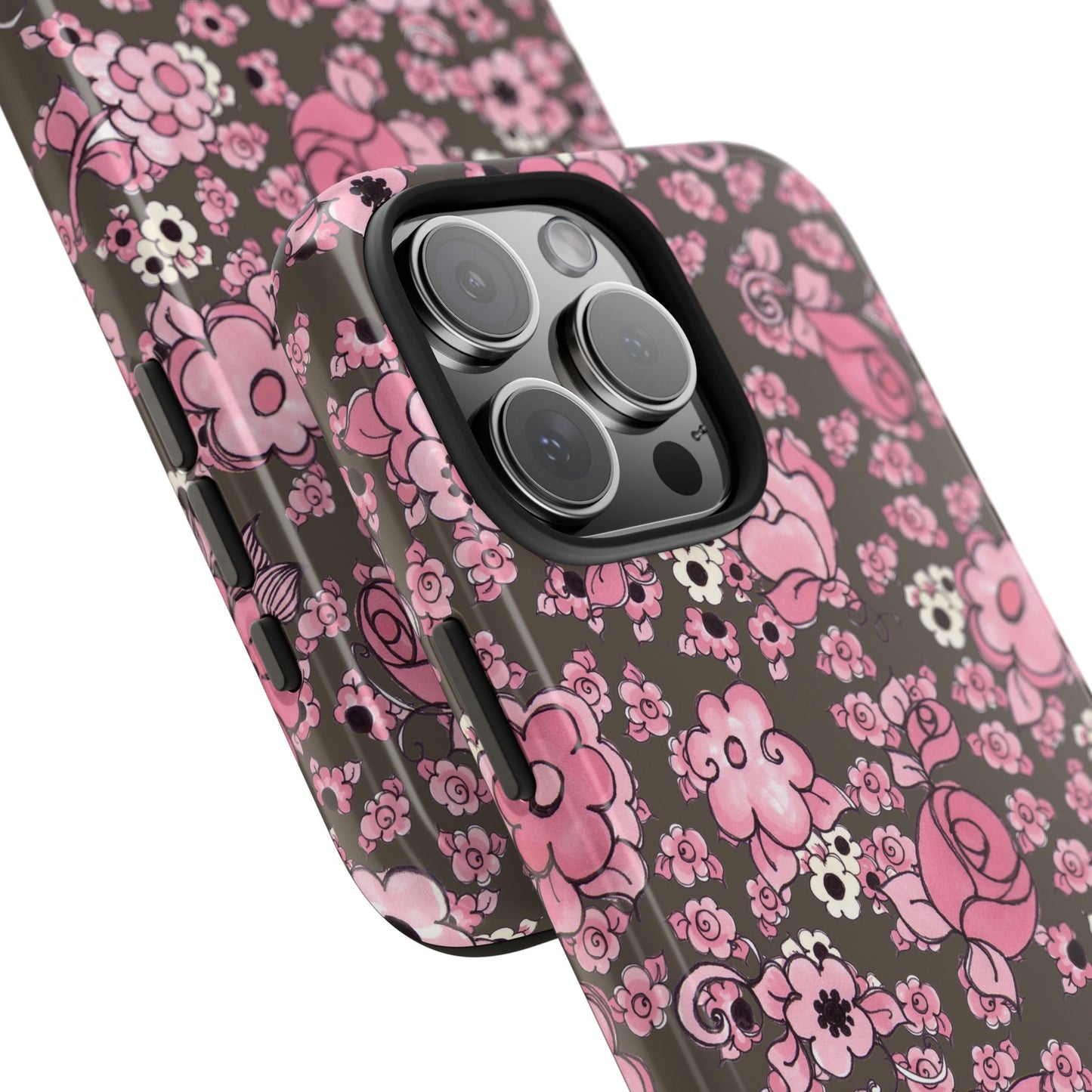 Profuse Posies Mocha Phone Case